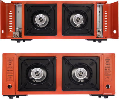 Flamekraft Portable Double Burner Gas Stove - Shop  Camp Stoves at  Trekaline