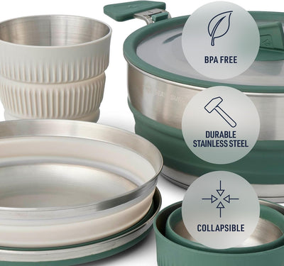 Sea to Summit Detour Stainless Steel One Pot Cook Set - Shop  Camping Utensil Sets at  Trekaline
