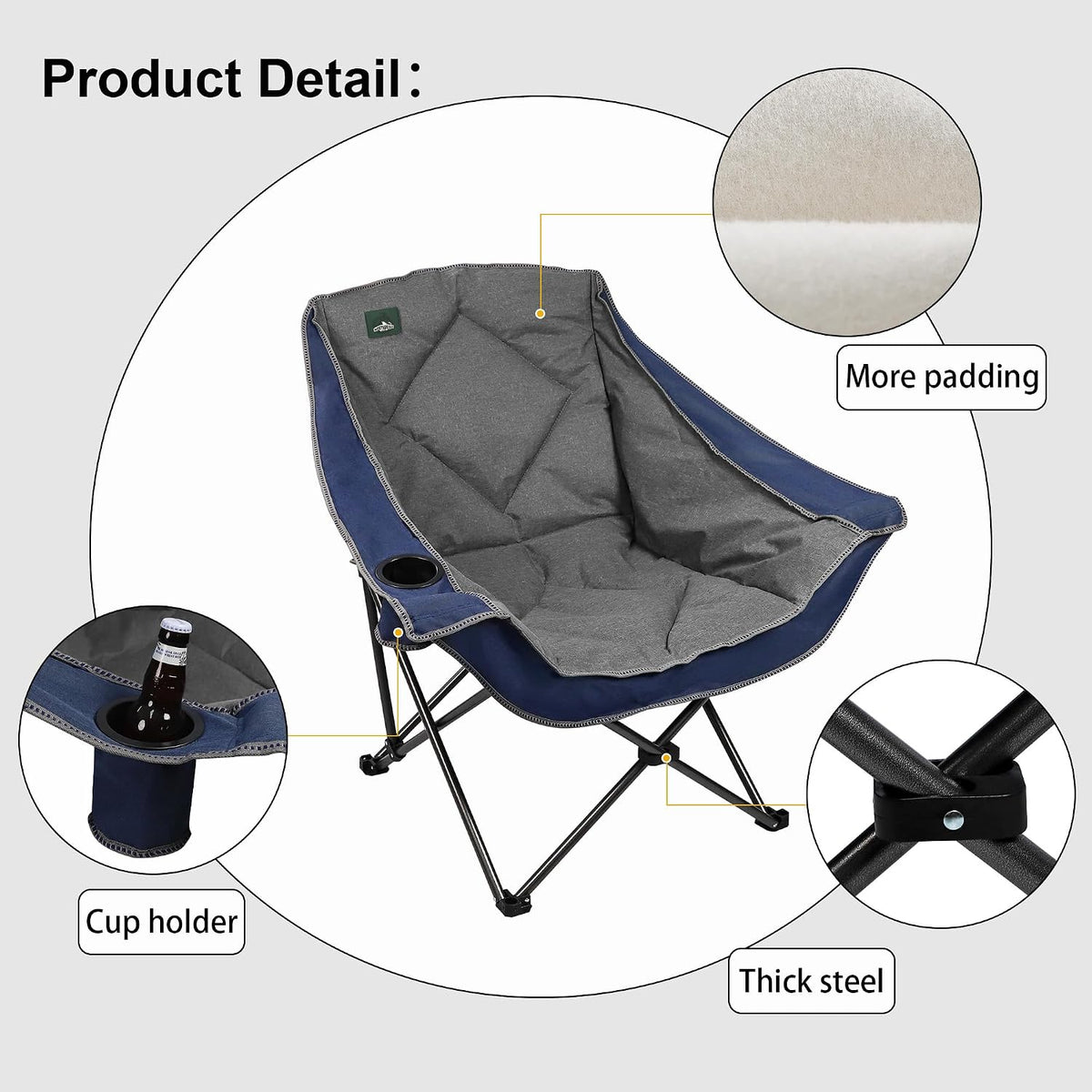 Procamp Magnum Heavy Duty Padded Camping Chair - Shop  Camp Chairs at  Trekaline