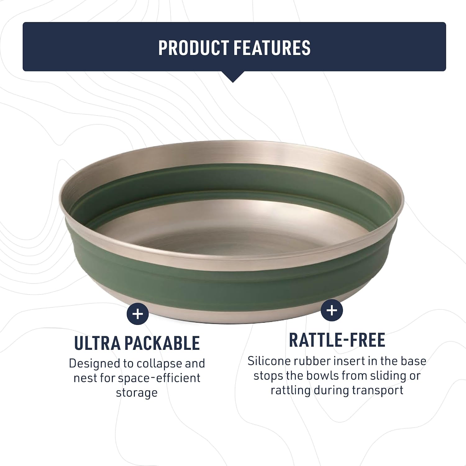 Sea to Summit Detour Stainless Steel Collapsible Bowl - Shop  Camping Bowls at  Trekaline