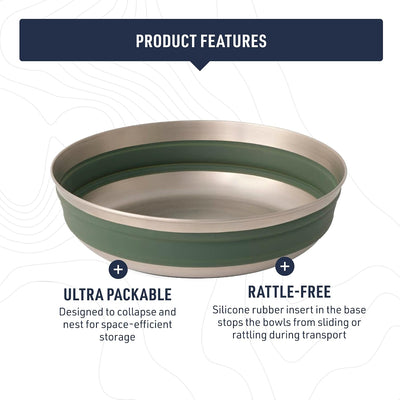 Sea to Summit Detour Stainless Steel Collapsible Bowl - Shop  Camping Bowls at  Trekaline