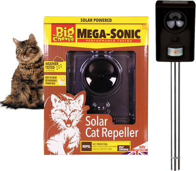 STV Big Cheese Mega-Sonic Solar Cat Repeller [QA Type - ]