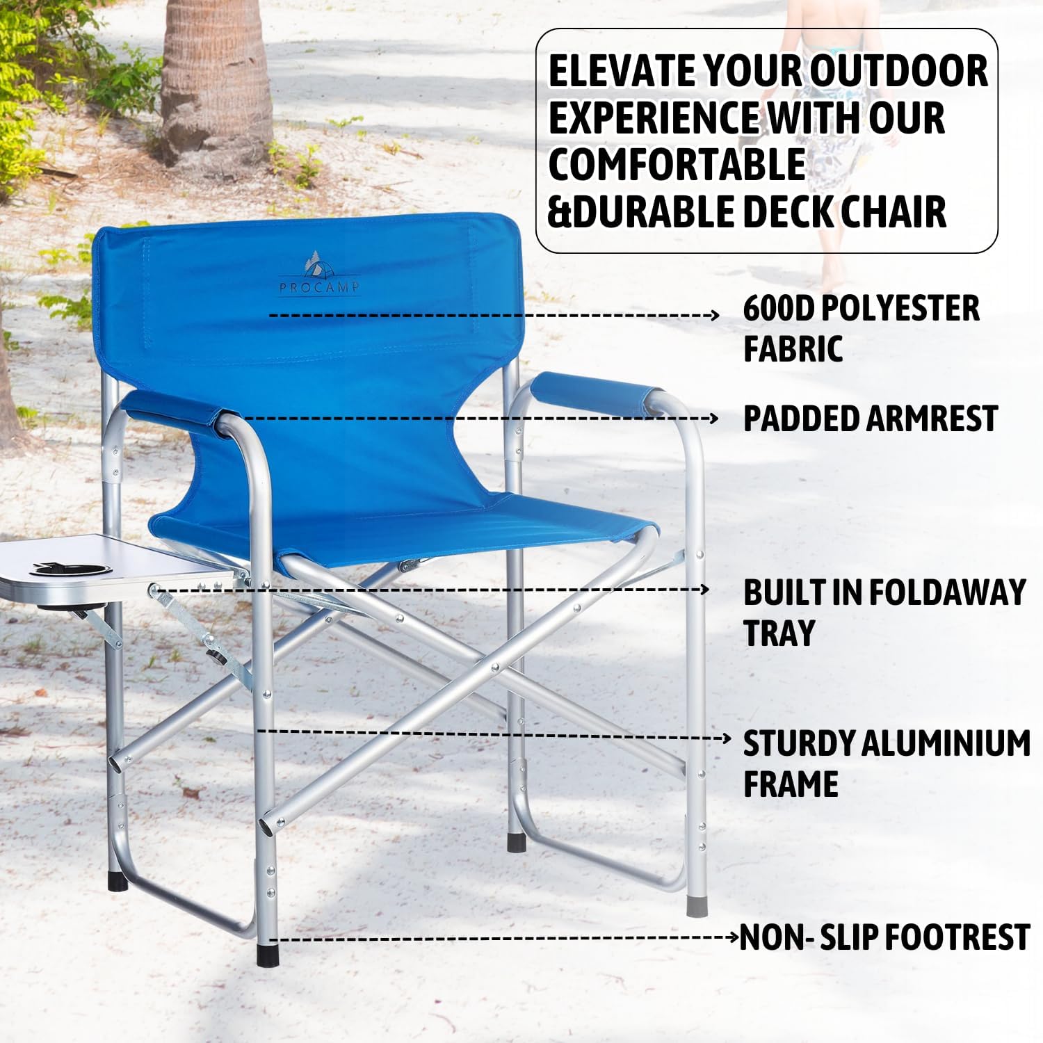 Procamp Aluminum Director Camping Chair - Shop  Camp Chairs at  Trekaline