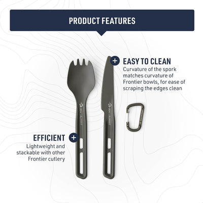 Sea to Summit Frontier Ultralight Spork and Knife - Shop  Camping Utensil Sets at  Trekaline