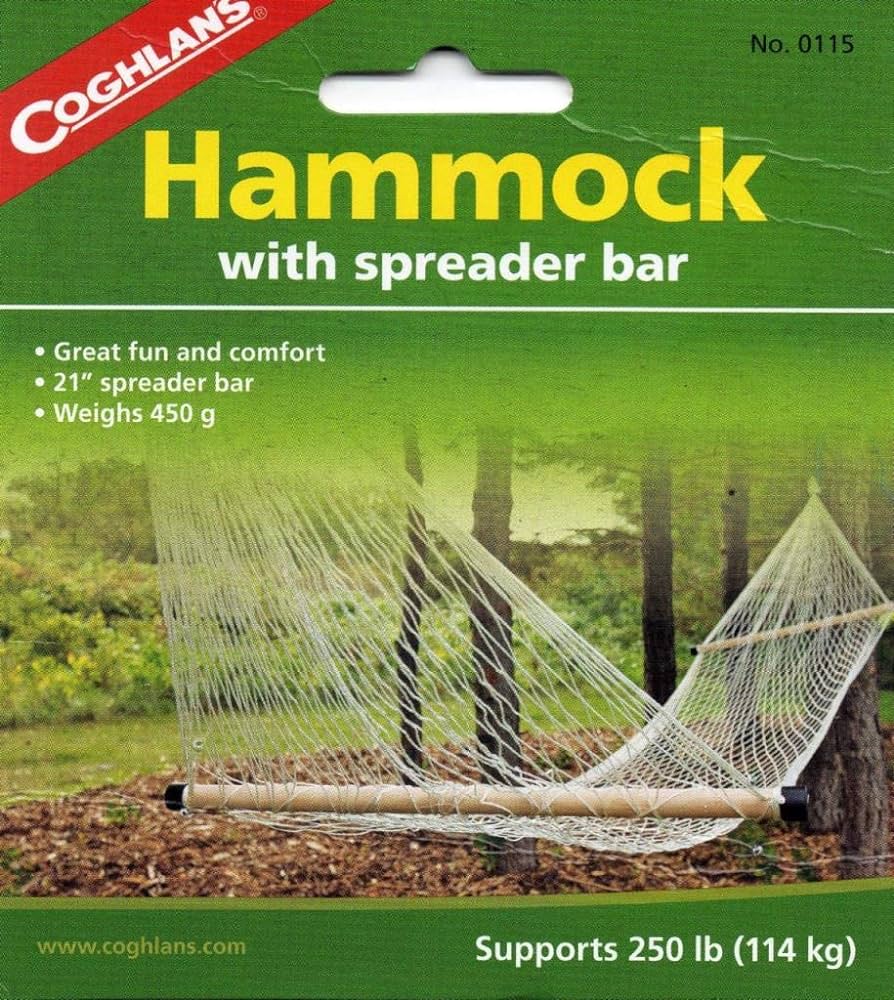 Coghlan's Compact Hammock with Spreader Bars - Shop  Camping Hammocks at  Trekaline