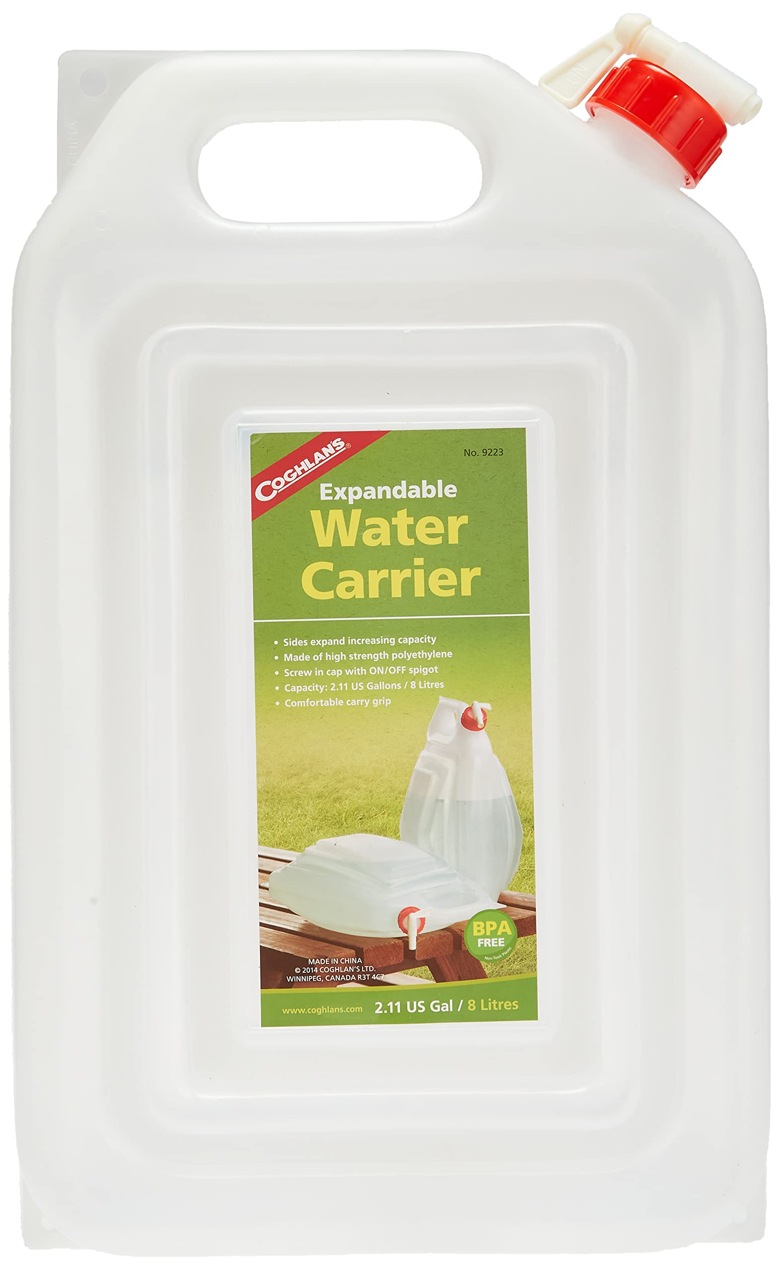 Coghlan's Expandable Water Carrier 8L - Shop  Water Storage Bags at  Trekaline