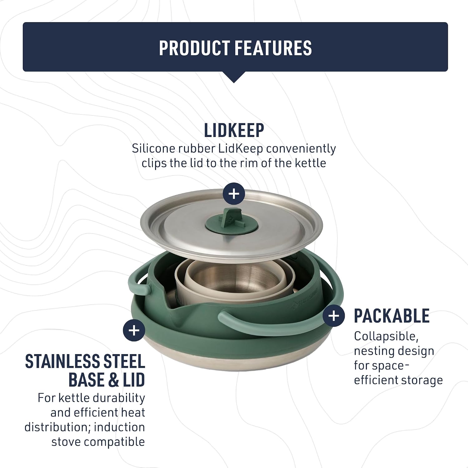 Sea to Summit Detour Stainless Steel Kettle Set - Shop  Camping Utensil Sets at  Trekaline
