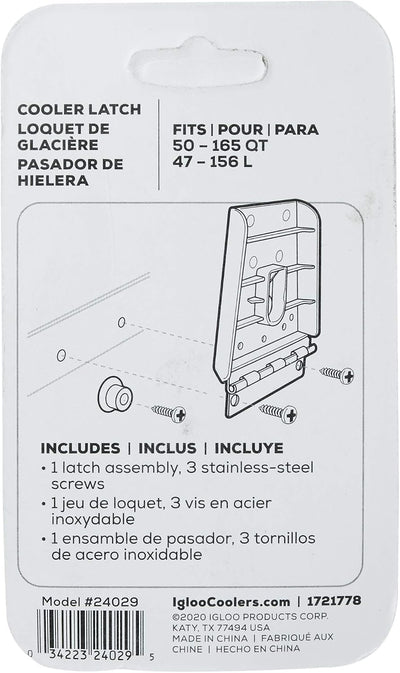 Igloo Hybrid Plastic Stainless Steel Latch Universal Fit - Shop  Cooler Accessories at  Trekaline