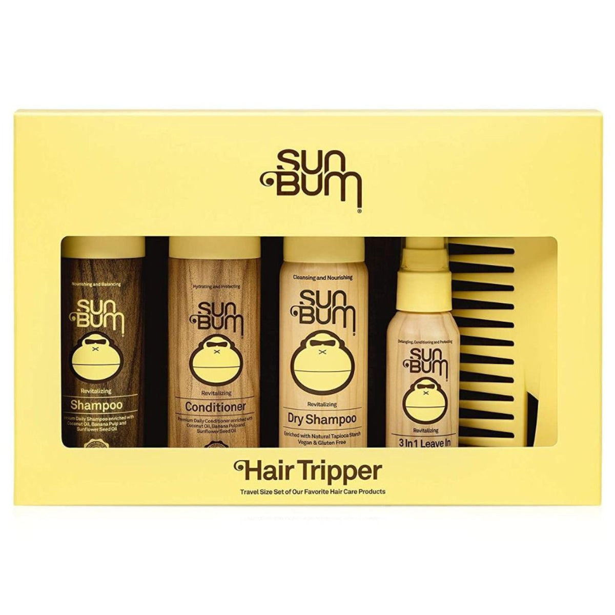 Sun Bum Hair Tripper Travel Size Hair Care Kit