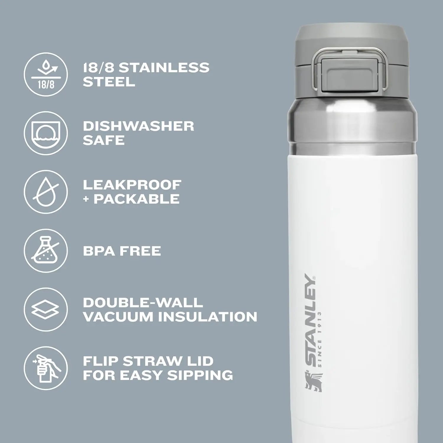 Stanley Go Quick Flip Water Bottle 24 oz - Shop  Water Bottles at  Trekaline