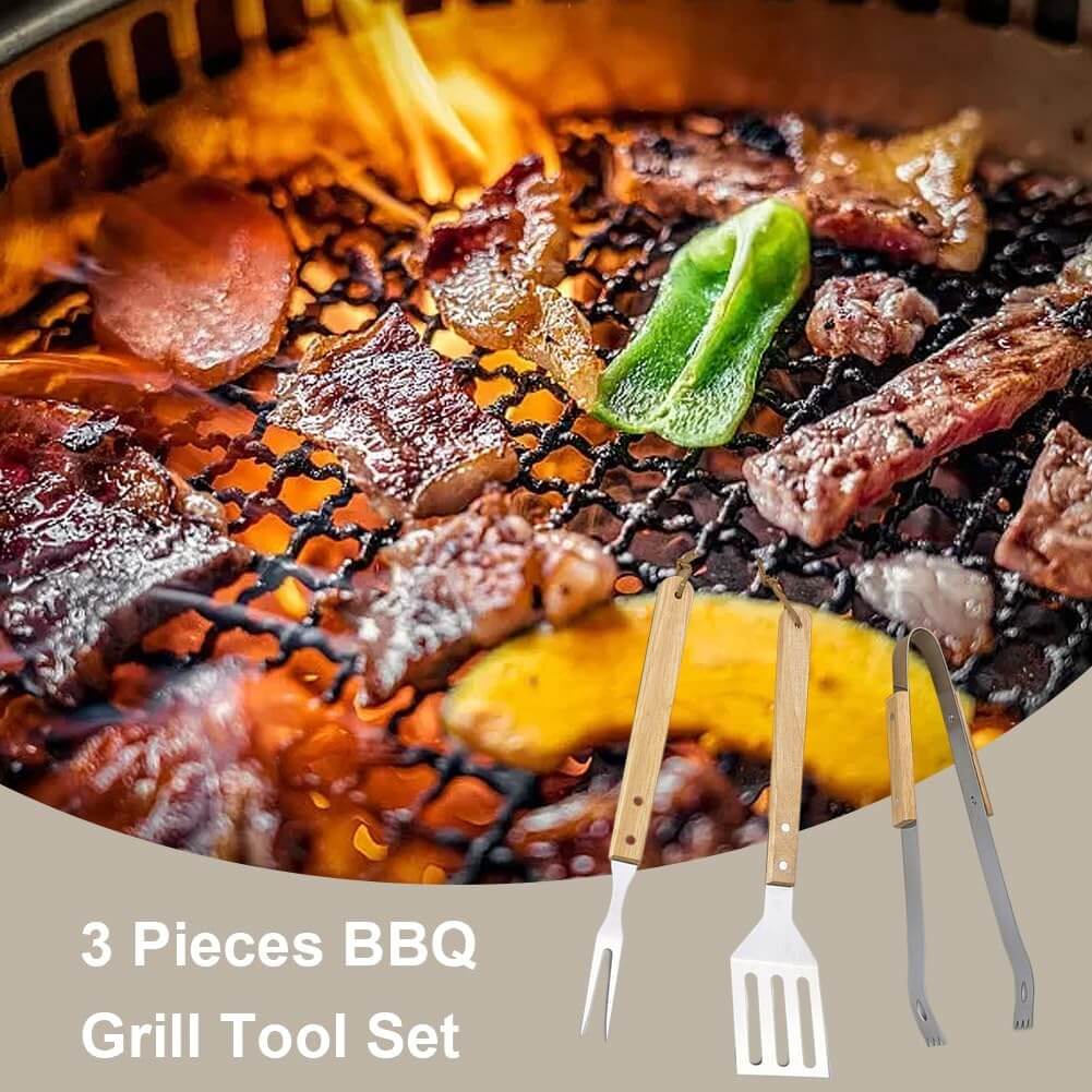 Procamp Joyous BBQ Tools Set 3 Pcs - Shop  Cooking Utensils at  Trekaline