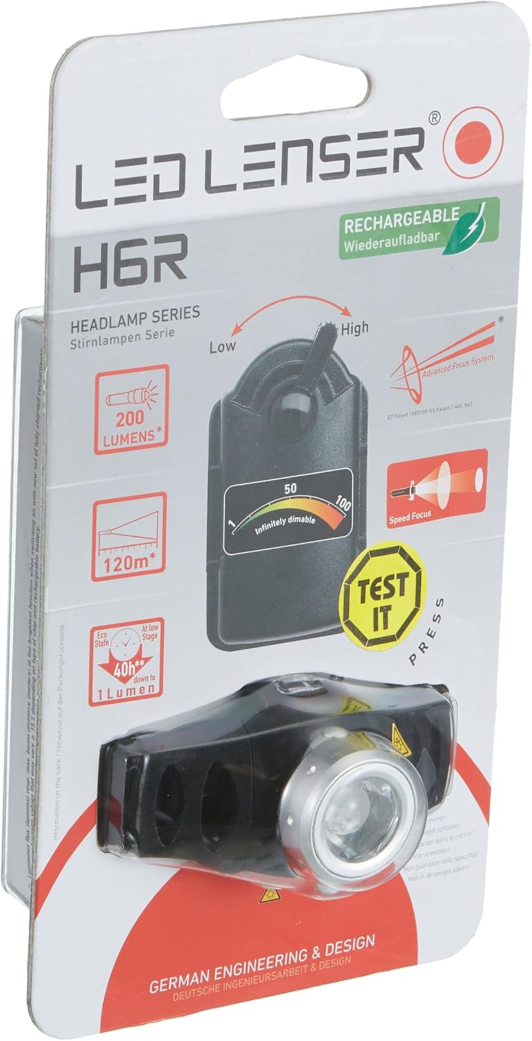 Ledlenser H6R Rechargeable Headlamp - Shop  LED Headlamps at  Trekaline