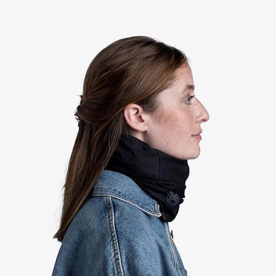 Buff Reversible Polar Fleece Solid Black