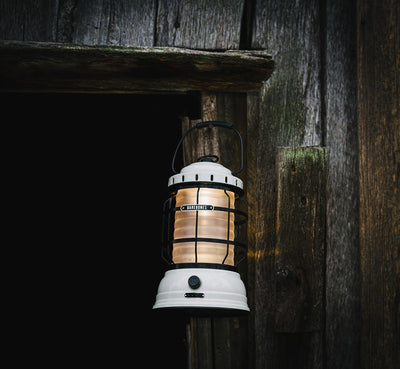 Barebones Forest Lantern Vintage White - Shop  Electric Lanterns at  Trekaline