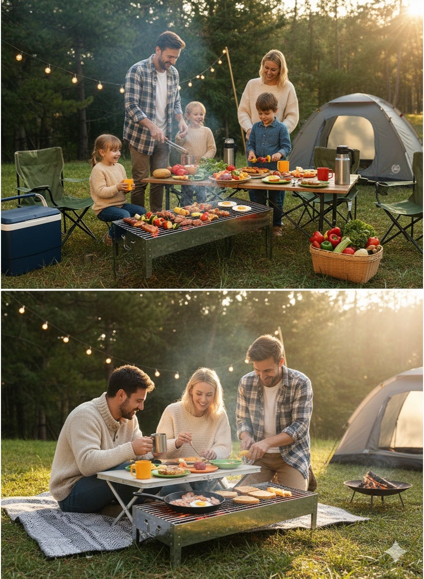 Procamp Galvanized Iron BBQ Grill - Shop  Campfire Grills at  Trekaline
