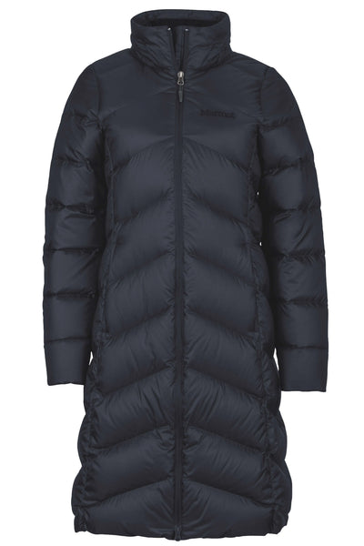 Marmot Montreaux Coat women's black down jacket front view