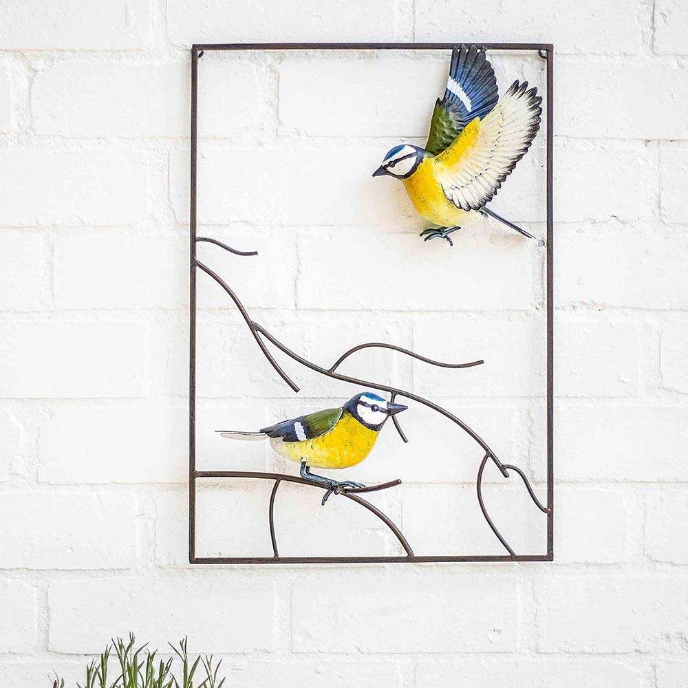 La Hacienda Tree Top Blue Tit Wall Art Large