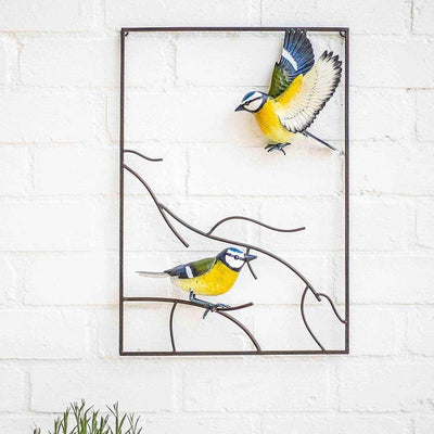 La Hacienda Tree Top Blue Tit Wall Art Large