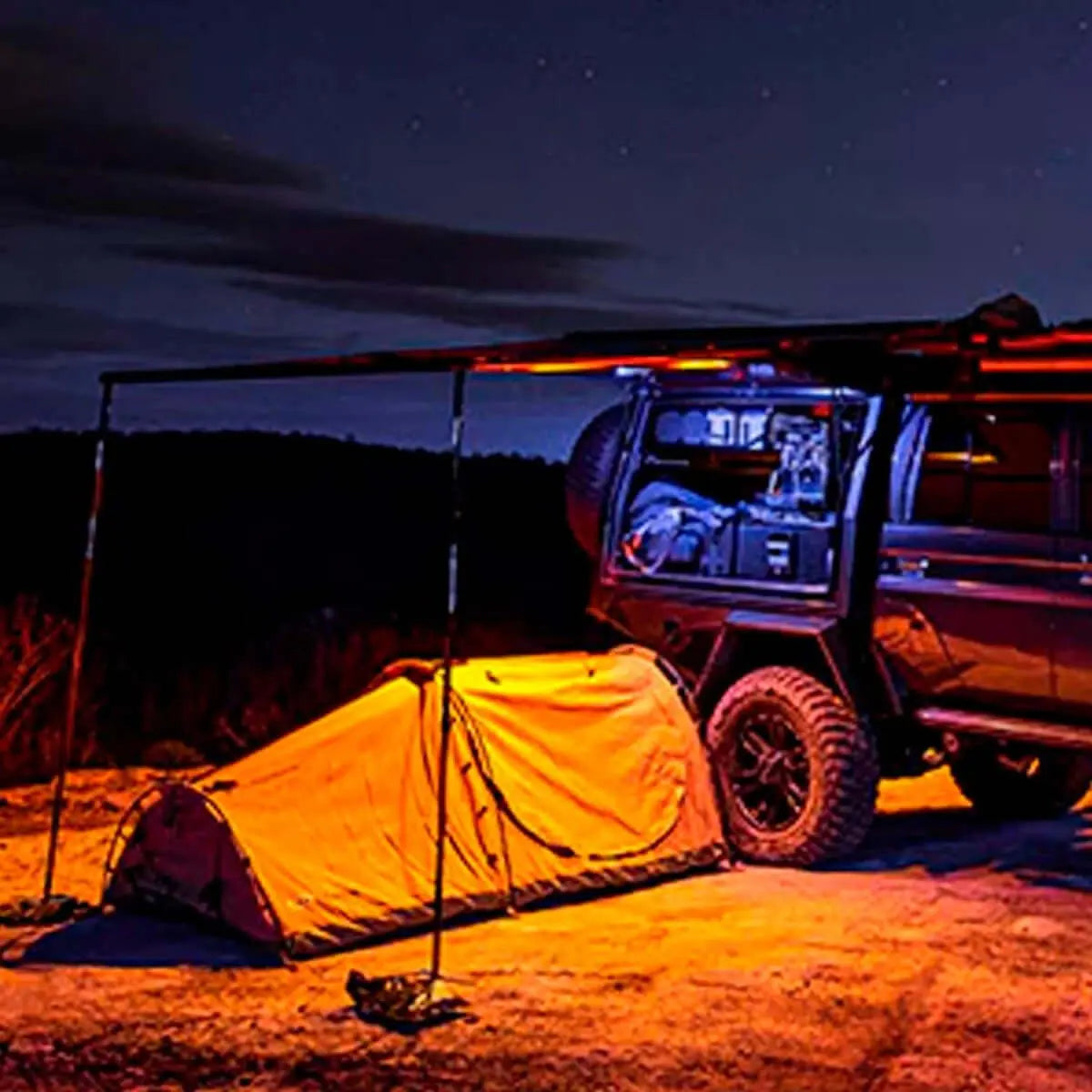 ARB 3m x 2.5m Aluminum Awning with Light Kit