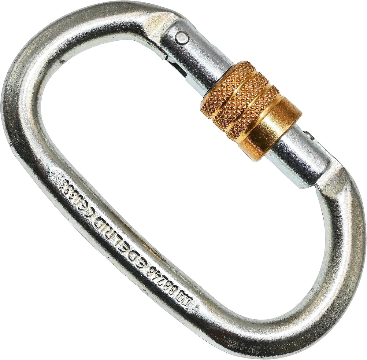 Edelrid Steel Oval Screw Locking Carabiner