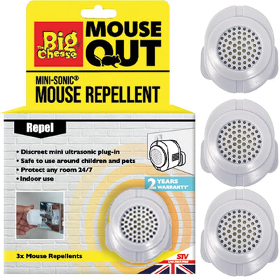 STV Big Cheese Mini-Sonic Mouse Repellent 3-Pack