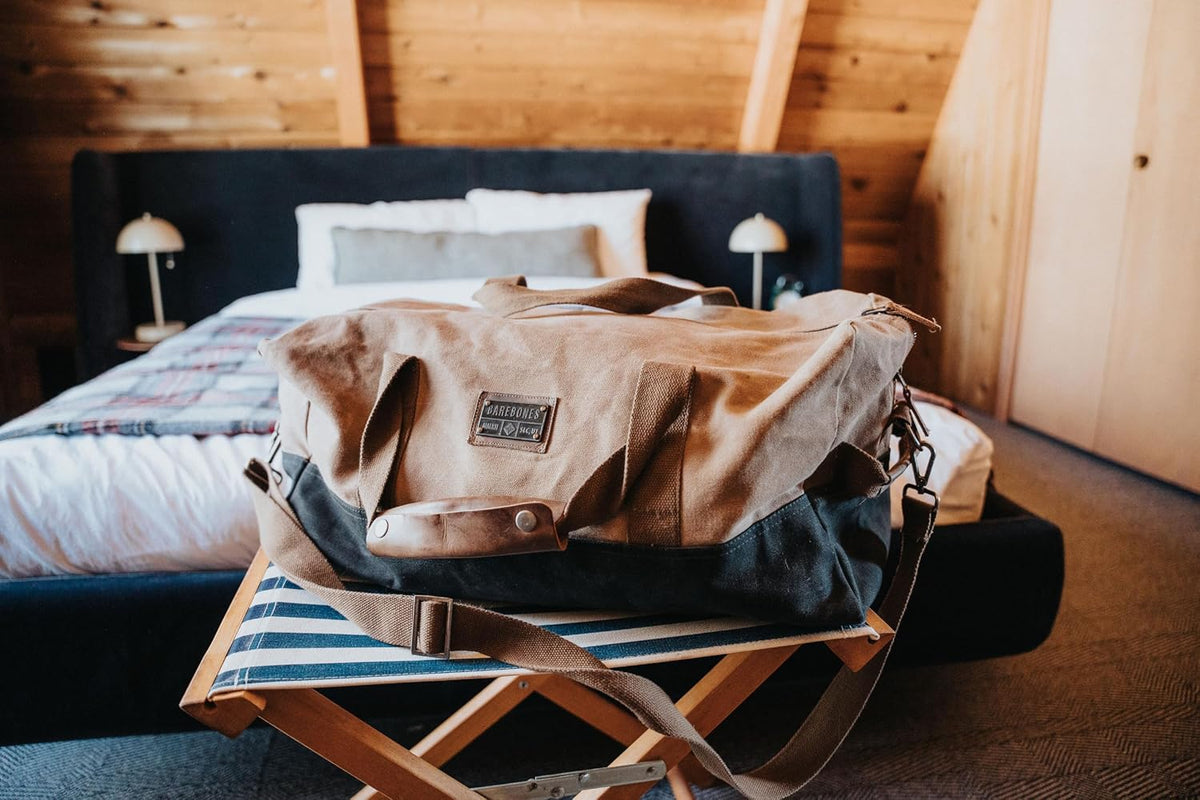 Barebones Neelum Waxed Canvas Duffle Bag - Shop  Duffel Bags at  Trekaline