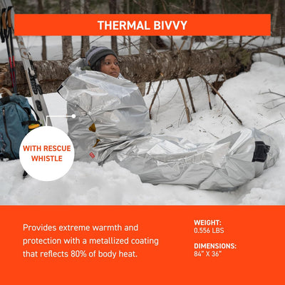 Survive Outdoors Longer Thermal Bivvy with Rescue Whistle