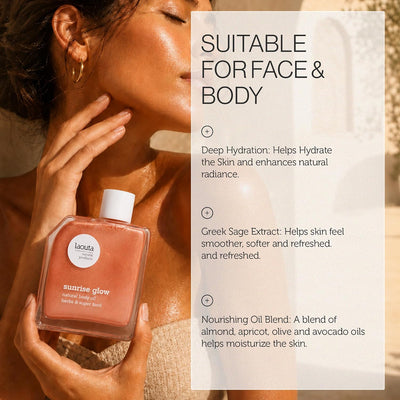 Laouta Sunrise Glow Body Oil Silica Free
