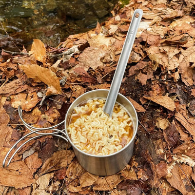 SilverAnt Long Handle Titanium Spoon - Shop  Camping Spoons at  Trekaline