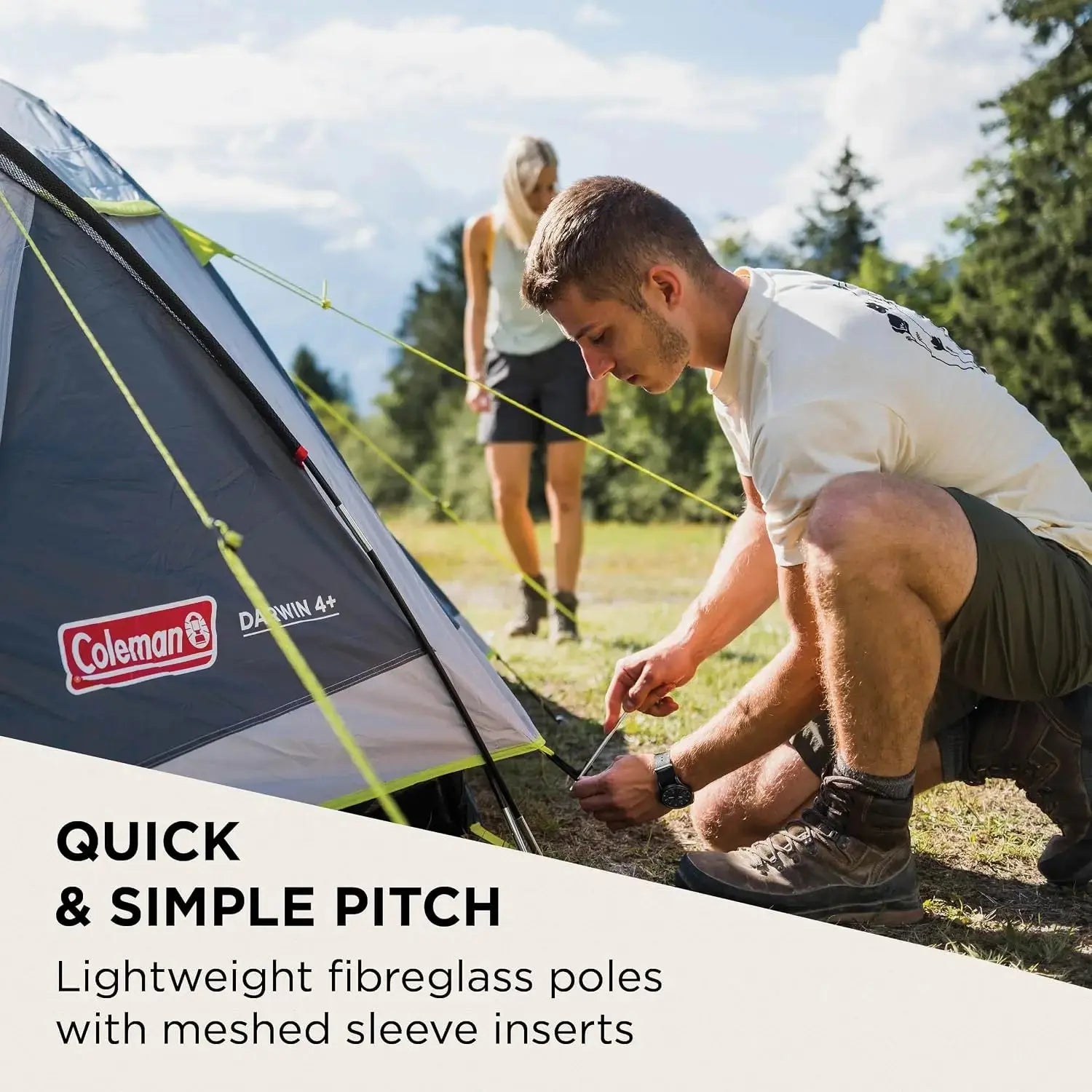Coleman Darwin 3 Plus Backpacking Tent - Shop  Backpacking Tents at  Trekaline