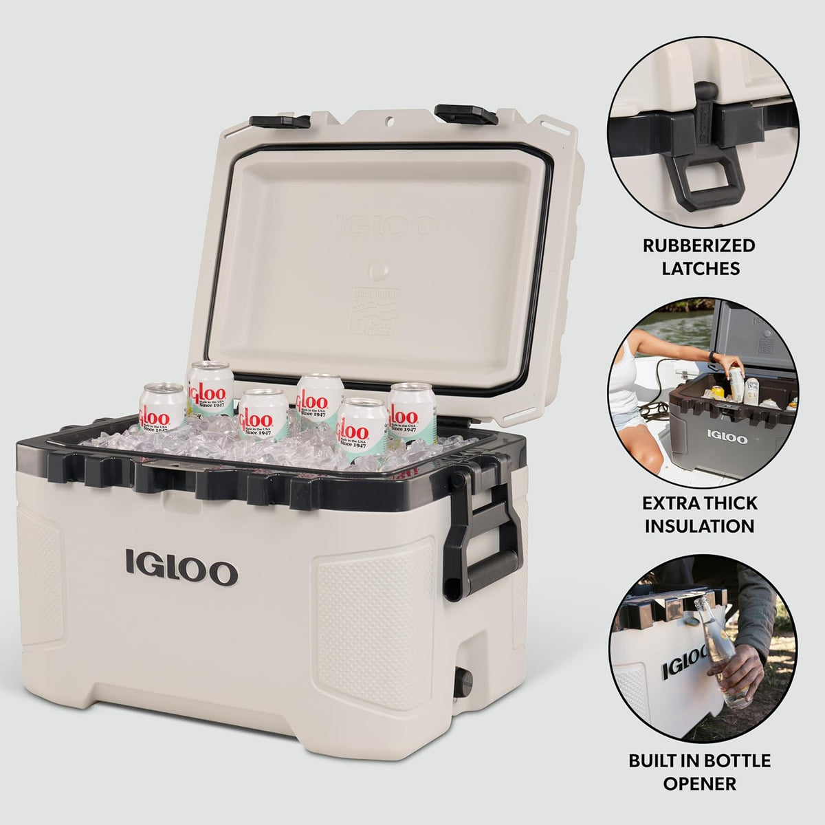 Igloo Trailmate Hard Cooler Box 50 Quart - Shop  Hard-sided Coolers at  Trekaline