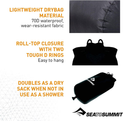 Sea to Summit Pocket Shower 10L - Shop  Camp Showers at  Trekaline