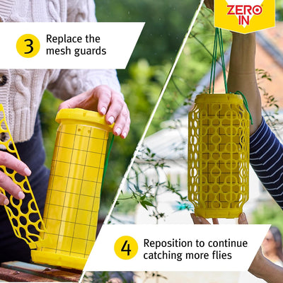 STV Zero In New Gen Fly Traps Refills 3-Pack