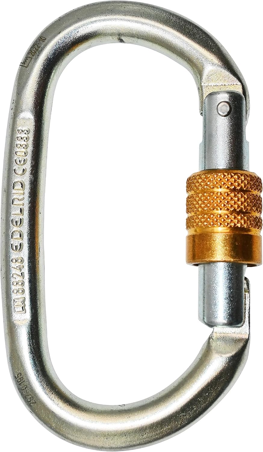 Edelrid Steel Oval Screw Locking Carabiner