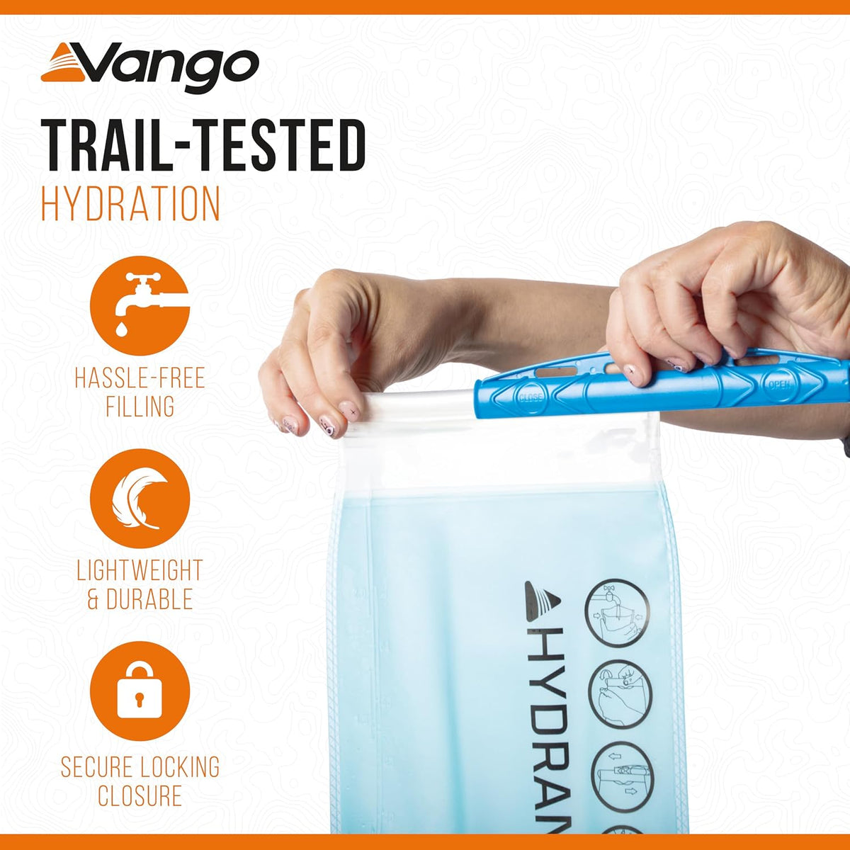 Vango Hydrant Pack 2L Hydration Bladder - Shop  Reservoirs at  Trekaline