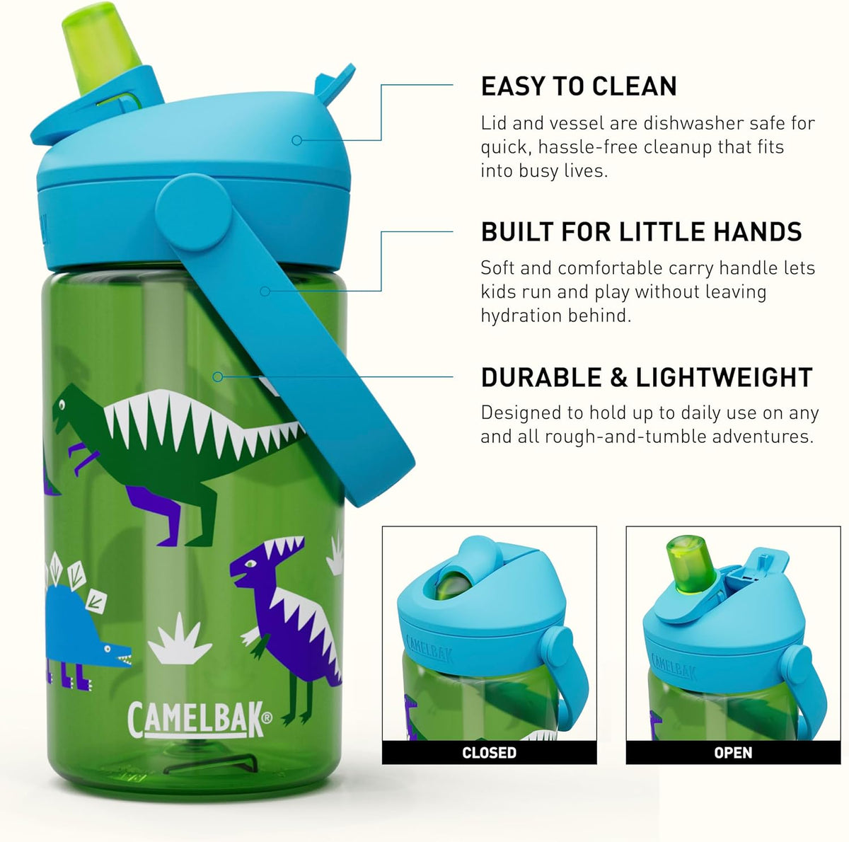 Camelbak Thrive Flip Straw Bottle 14 oz -Kids - Shop  Water Bottles at  Trekaline