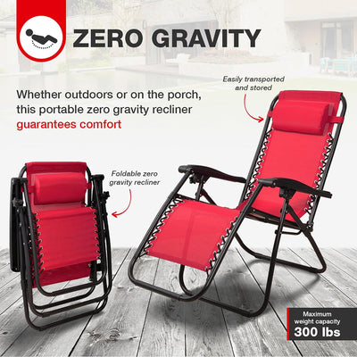 Procamp Zero Gravity Reclining Lounge Chair - Shop  Camp Chairs at  Trekaline