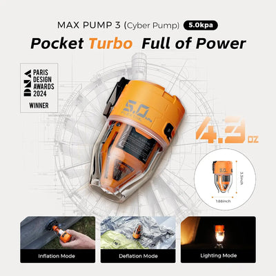 Flextail Max Pump 3 Portable Advanced Air Pump Lantern - Shop  Air Pumps at  Trekaline