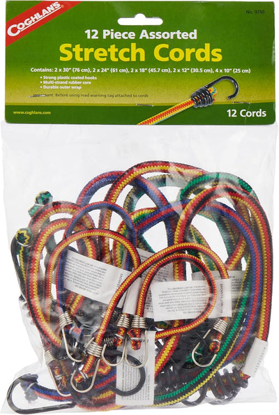 Coghlan's Stretch Cord Assorted 12 Pack - Shop  Bungee Cords at  Trekaline