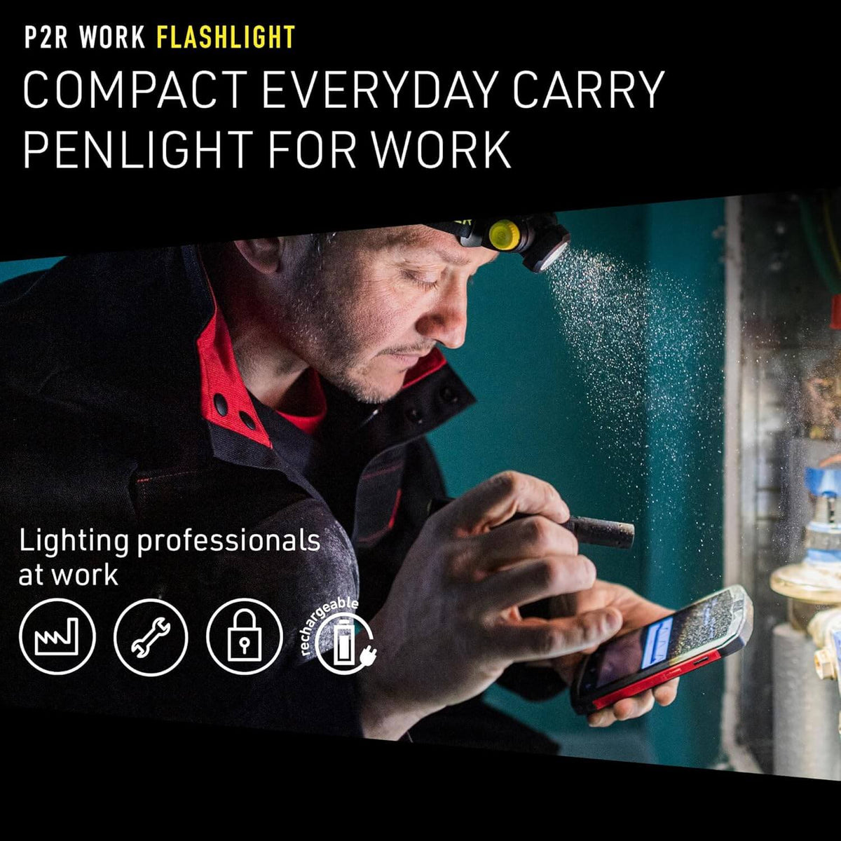 Ledlenser P2R Work Rechargeable Flashlight