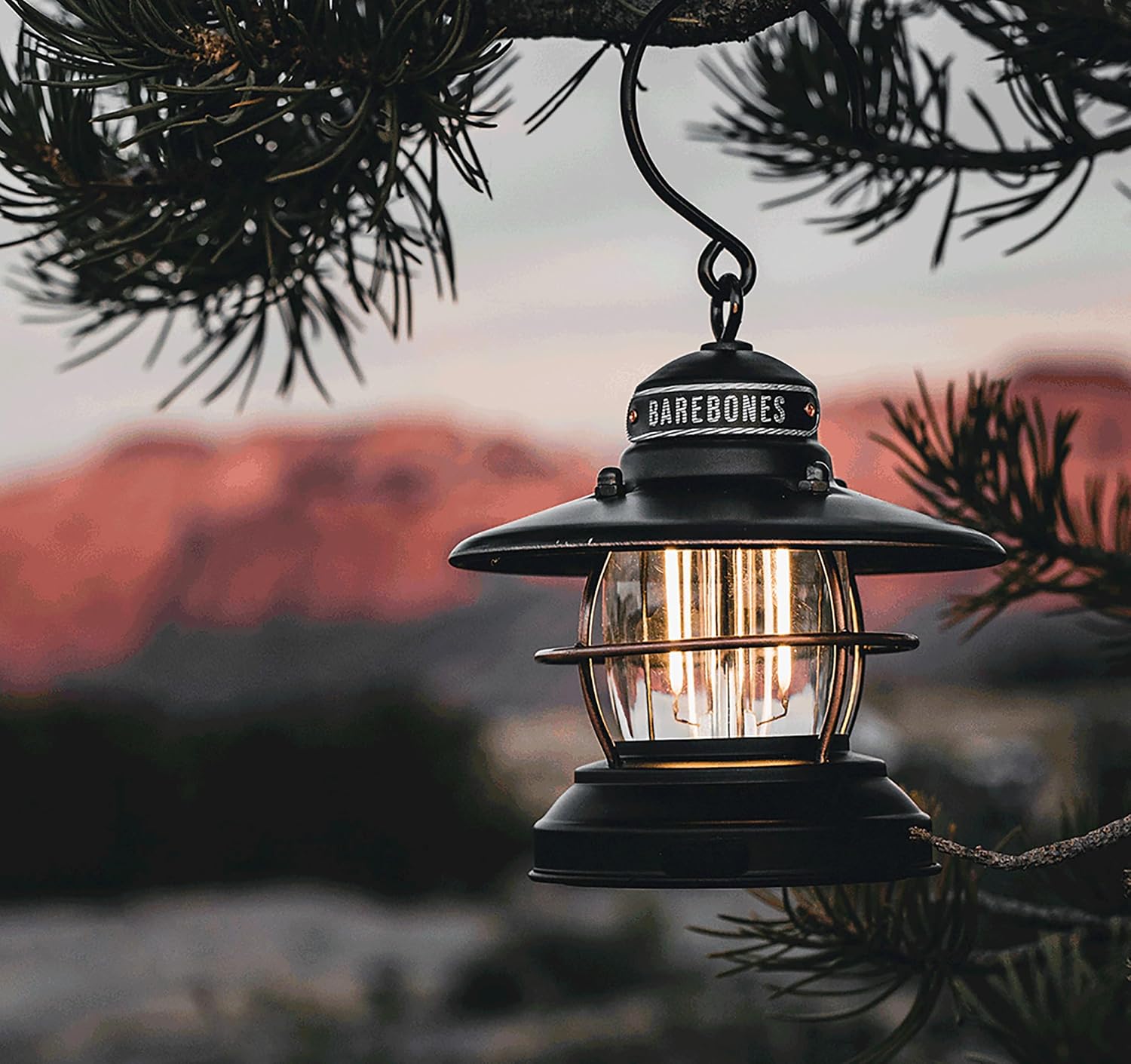Barebones Edison Mini Lantern Antique Bronze - Shop  Electric Lanterns at  Trekaline