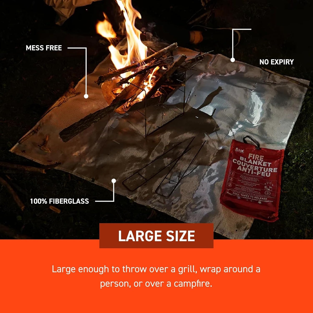 Survive Outdoors Longer Emergency Fire Blanket