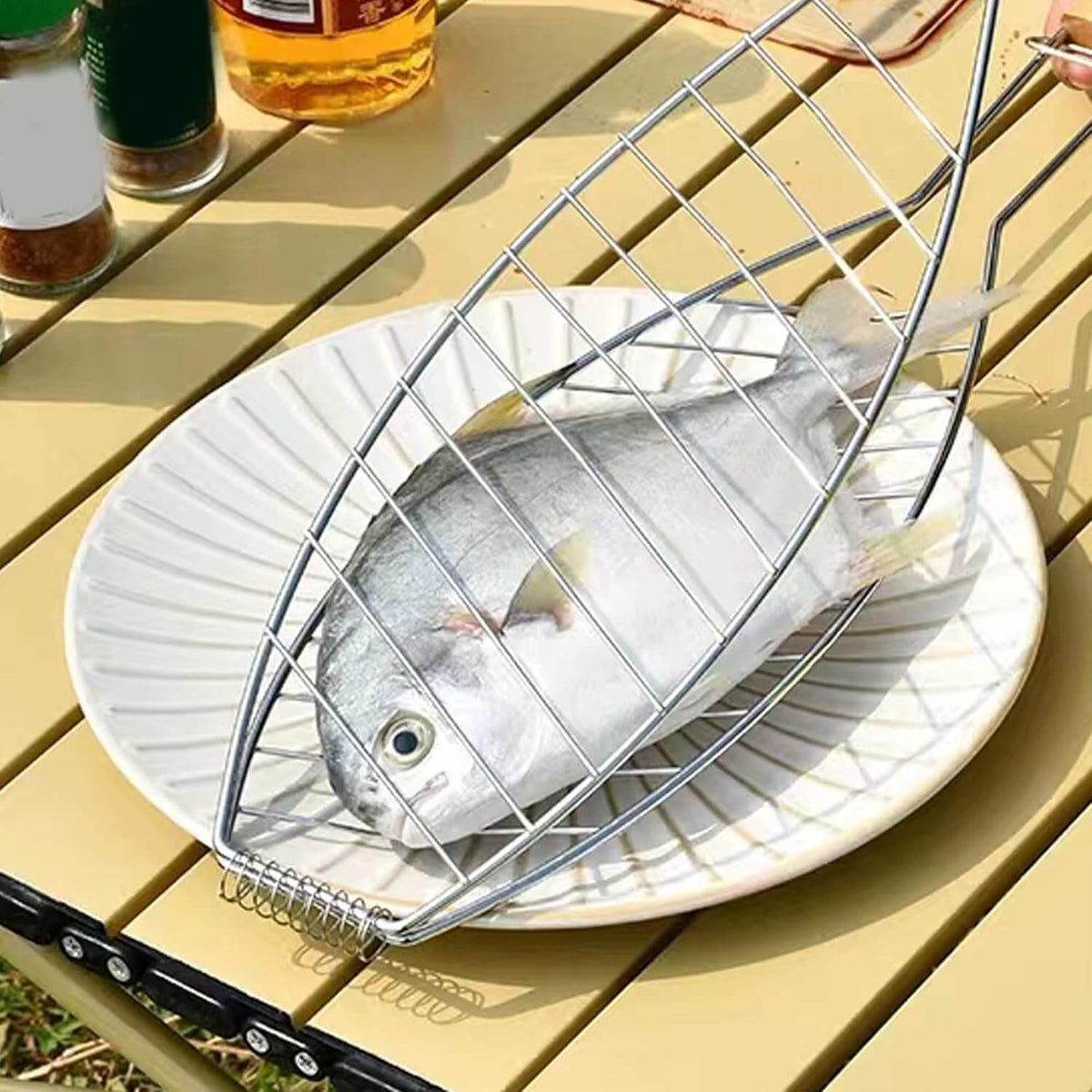 Procamp Joyous Fish BBQ Grill Basket - Shop  Grill and Fire Pit Accessories at  Trekaline