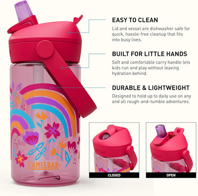 Camelbak Thrive Flip Straw Bottle 14 oz -Kids - Shop  Water Bottles at  Trekaline