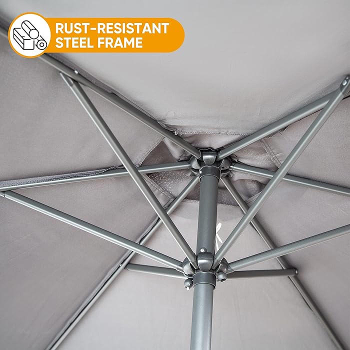 Procamp Crank Outdoor Garden Umbrella 2.7m - Shop  Umbrellas at  Trekaline