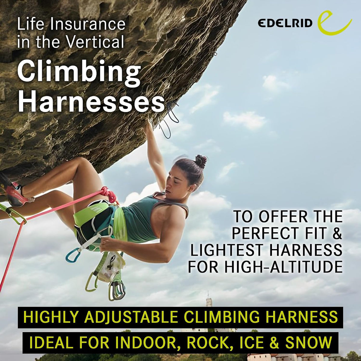Edelrid Joker Adjustable Sit Harness - Shop Climbing Harnesses at Trekaline