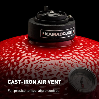 Kamado Joe Joe Jr. with Cast Iron Stand exhaust