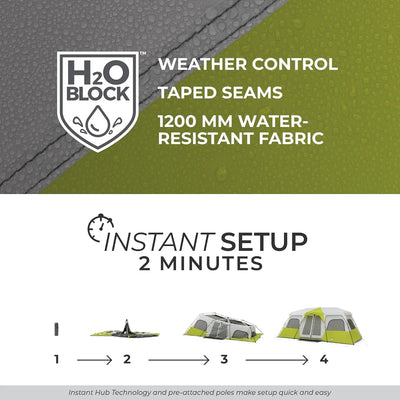 Core Equipment 12 Person Instant Cabin Tent - Shop  Camping Tents at  Trekaline