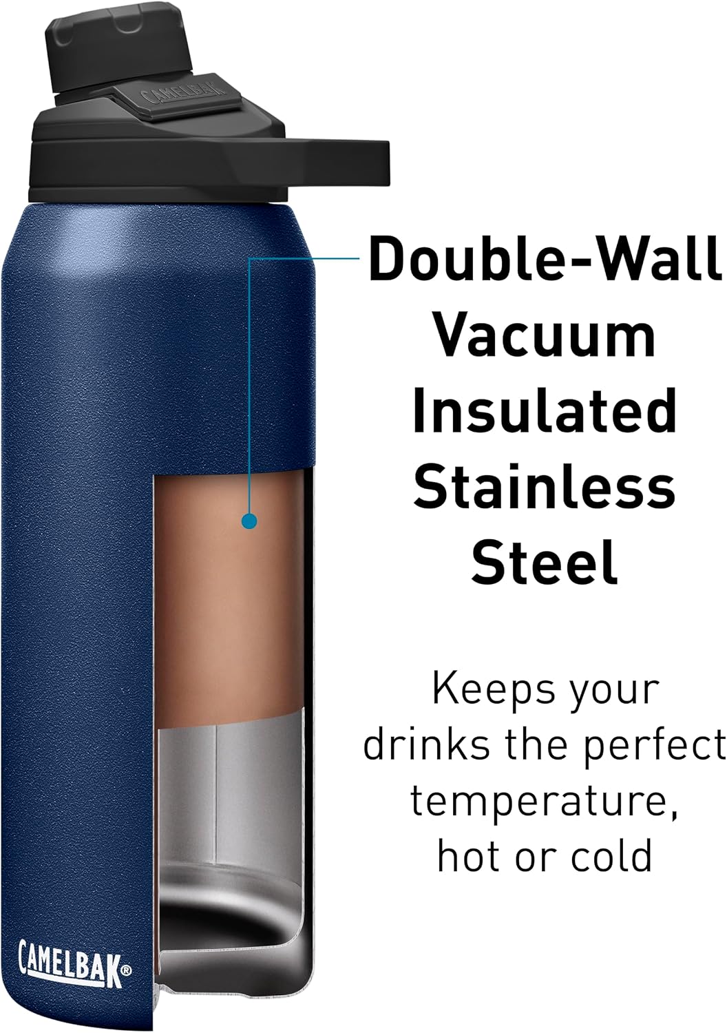 Camelbak Chute Mag Stainless Steel Bottle 20 oz - Shop  Water Bottles at  Trekaline