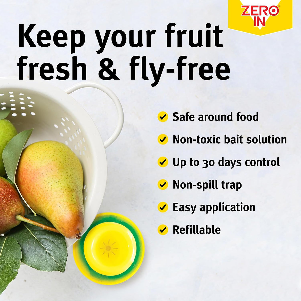 STV Zero In Fruit Fly Trap Twin Pack